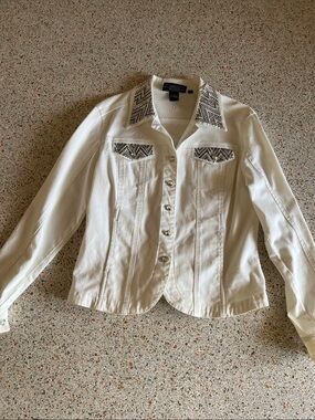 Christine Alexander White Blazer Jacket